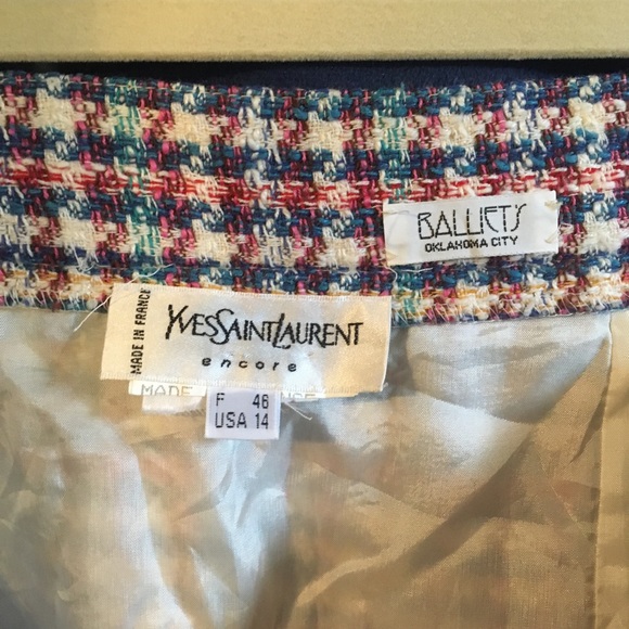 Yves Saint Laurent | Tweed Pencil Skirt - Picture 4 of 10